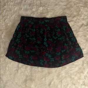 Kimchi Blue Floral Black Skirt